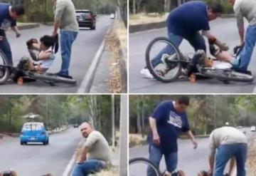 Vídeo: Colaborador de Muévete en Bici, golpeando a un ciclista