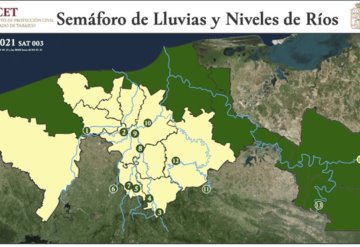 Pronóstico del clima y niveles de ríos, 3 de enero de 2021