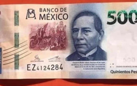 Incrementa circulación de billetes falsos de 500 pesos en municipios de la región de los ríos