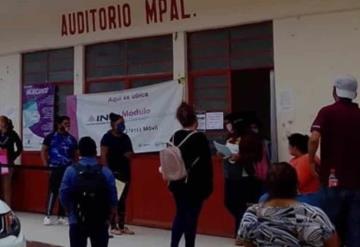 Piden vigilancia en módulo del INE para evitar contagios por COVID-19