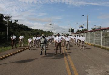 Blindan Frontera Sur por caravana