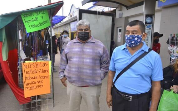 Ambulantes del mercado de Tamulté piden no ser reubicados a Casa Blanca