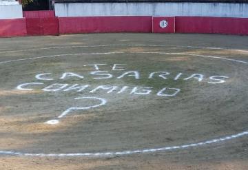 El novillero tabasqueño “El Gallo” propuso matrimonio en la Plaza de Toros