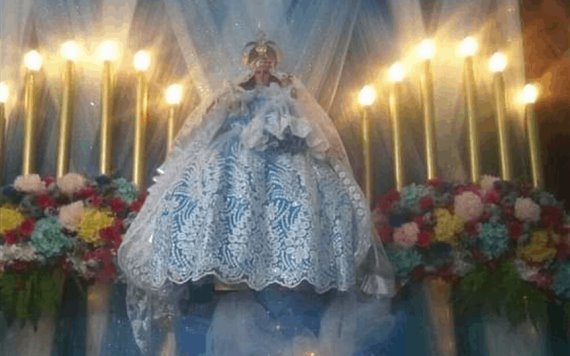 Celebran con medidas sanitarias a la Virgen de la Candelaria en Paraíso