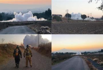 Evacuan a 500 personas por fuga de gas en toma clandestina de San Martín Texmelucan