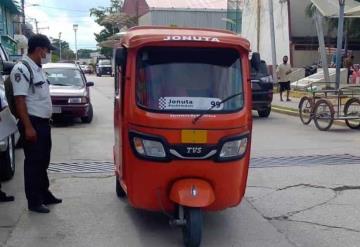 Aplica Tránsito retiro de vidrios polarizados en unidades servicio público en Jonuta