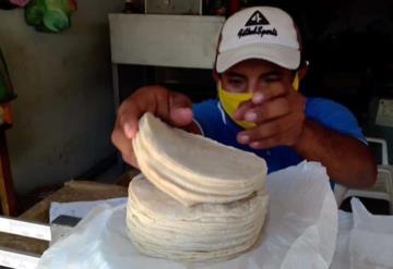 En Jonuta se mantiene a 18 pesos el kilogramo de tortilla