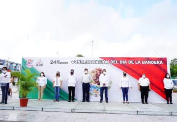 Conmemoran Día De la Bandera Mexicana en Paraíso