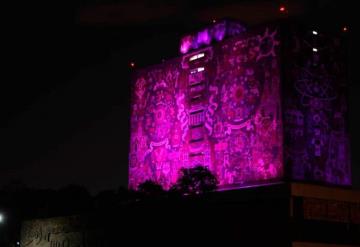 Se ilumina de morado y honra a las mujeres: Museo Soumaya