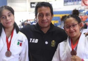 Judokas tabasqueñas se broncean en Jalisco