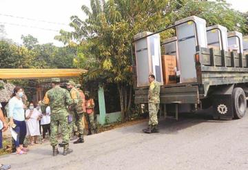 Aceptan retraso en entrega de enseres: SEDENA