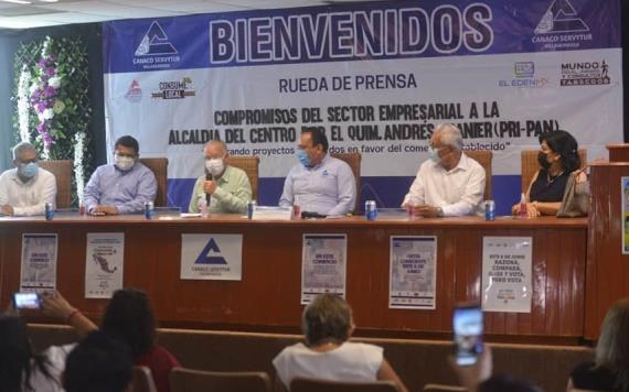 No habrán cobros indebidos al sector empresarial, compromiso que hizo Andrés Granier Melo