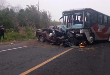 Accidente carretero deja dos muertos y seis heridos  en Veracruz 