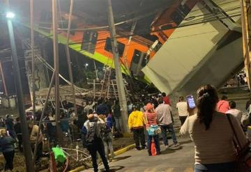 Colapsa estructura y se desploma metro, estación Olivos de la Línea 12