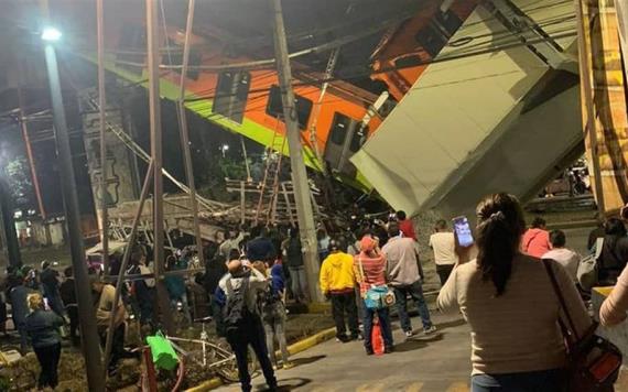 Colapsa estructura y se desploma metro, estación Olivos de la Línea 12