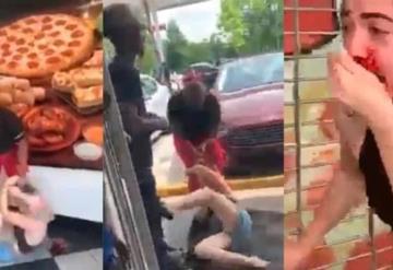 Dos mujeres se pelean en un Little Caesars