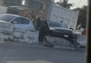 Se registra accidente sobre la carretera federal Paraíso-Villa Puerto Ceiba