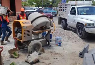 Continua SEDATU con la construcción de la calle Comonfort