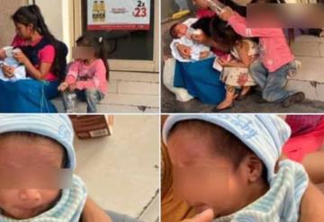 VIDEO: Madre encarga a su bebé con mujer que pedía limosna y nunca regresó