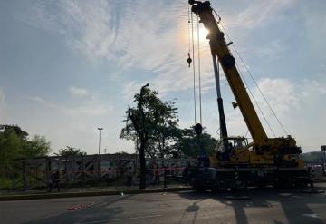 Retiran el emblemático Arco del Parque Tabasco