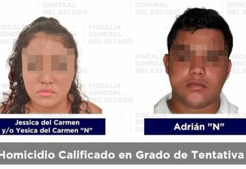 Asegura FGE a dos sujetos por tentativa de homicidio