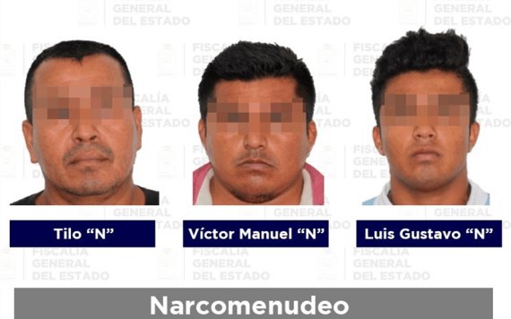 Dictan sentencia a tres sujetos por delitos de narcomenudeo en Tabasco