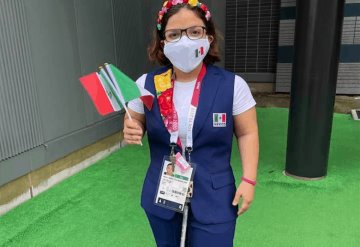 Naomi Somellera desfiló junto a la delegación mexicana en la inauguración de los Juegos Paralímpicos Tokio 2020