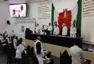 Carlos Manuel Merino Campos toma protesta como Gobernador Interino de Tabasco