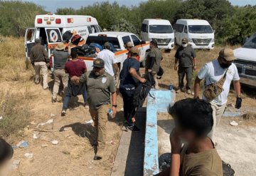 Rescatan a 162 migrantes en una bodega en Tamaulipas