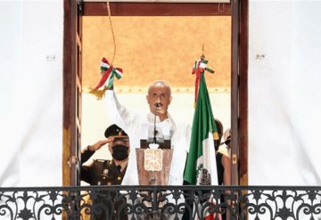 Da Gobernador Carlos Merino tradicional Grito de Independencia