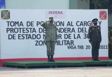 Toma posesión nuevo Jefe de Estado Mayor de 30ª Zona Militar