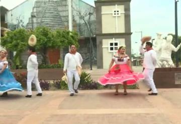 Participan bailarines de Zona Yokot´an en la Semana Por una Cultura de Paz