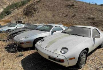 Son abandonados Porsches en desierto a la mitad de la nada