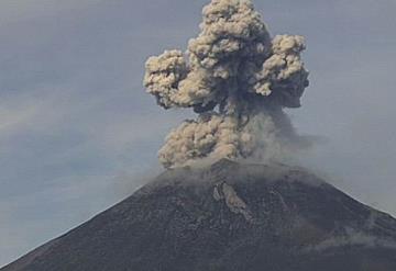 Alerta Volcánica del Popocatépetl, registra nueva explosión