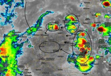 Pronóstico inmediato: Se prevé el desarrollo de lluvias moderadas a fuertes en Pantanos y Ríos