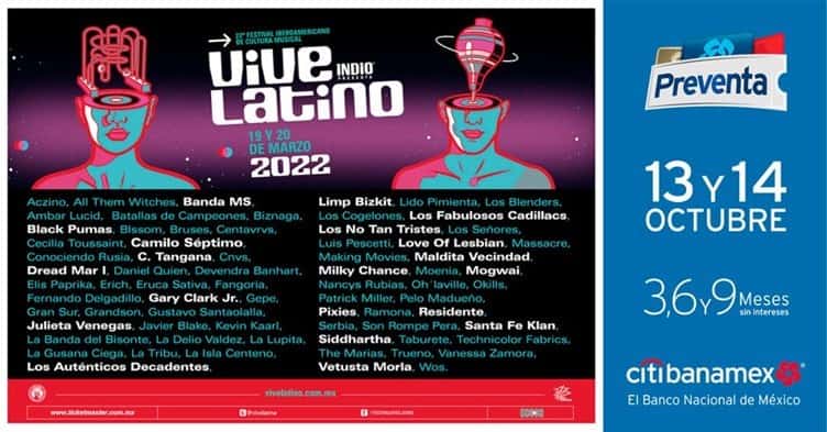 Revelan Cartel Del Vive Latino 2022: Presentándose Artistas De Todos ...