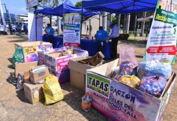 Por segundo domingo consecutivo realizan colecta de reciclaje a favor de los niños con cáncer