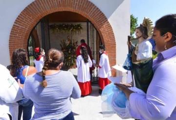 Celebran con fe a San Judas Tadeo en parroquia de la zona de Miguel Hidalgo