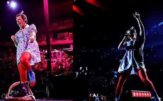 Harry Styles impresiona en concierto, aparece con disfraz de Dorothy de El Mago de Oz