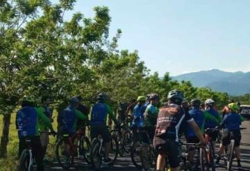 Ciclista se accidenta en rodada Jalapa-Tacotalpa