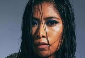 Yalitza Aparicio: Eyeliner azul que la actriz uso para levantar párpados caídos