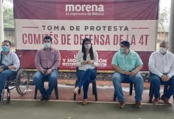 Rinden protesta Comités de la Defensa de la 4T en el Distrito VI Federal