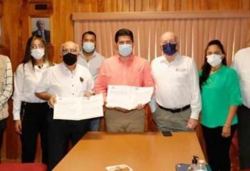 Firman convenio de colaboración Ayuntamiento de Jalapa y CECAMET