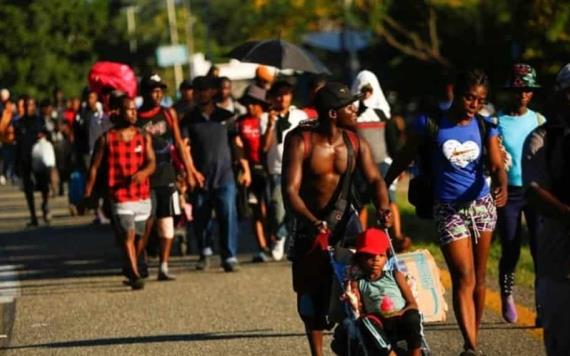 Venezolanos se suman a nueva caravana de migrantes en México para llegar a EU