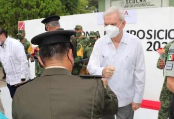 Presidente del Tribunal Superior de Justicia, asistió a la ceremonia de imposición de ascensos 2021 de jefes y oficiales militares