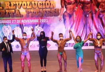 Cristian Sánchez logró el Sr. Revolución de fisicoculturismo organizado por NABBA Tabasco