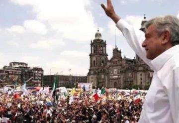 Tabasqueños van al zócalo en respaldo de Obrador