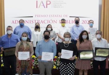 Galardona IAP a ganadores del Premio Estatal de Administración y Políticas Públicas 2021