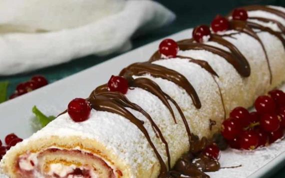 Delicioso Brazo Gitano, un postre navideño ideal para estos días