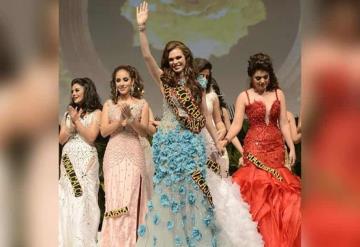 Miss Universo porta vestido de Flor Tabasco